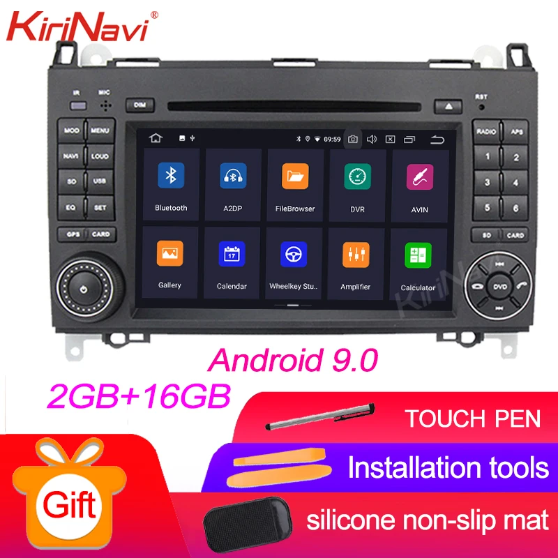 KiriNavi сенсорный экран 7 ''Android 9,0 автомобильный Радио навигатор для Mercedes Benz B200 CLK W203 S203 C180 C200 C209 W209 C208 W208 - Цвет: Android Car Radio