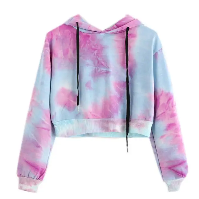 Women Hoodies Sweatshirts Tie Dye Long Sleeve Hoodies crop top hoodies Women Long Sleeve Solid Pullover Leisure loose Tops Women Hoodies Sweatshirts Tie Dye Long Sleeve Hoodies crop top hoodies Women Long Sleeve Solid Pullover Leisure loose Tops