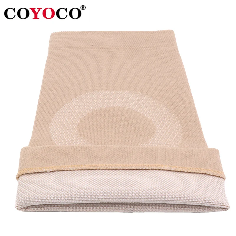 1 Pair Pressure Reducing Ring Kneepads Thin Knee Braces Support COYOCO High Elastic Summer Air Conditioning Room Pad Brown
