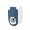Wall Mount Automatic Toothpaste Dispenser Bathroom Accessories Set Toothpaste Squeezer Dispenser Bathroom Toothbrush Holder 5