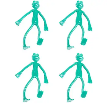 

2 Sets 4 Pcs Frog Shape Garden Plant Twist Ties Flexible Plastic Twist Ties Multi-use for Plant Flower Wire