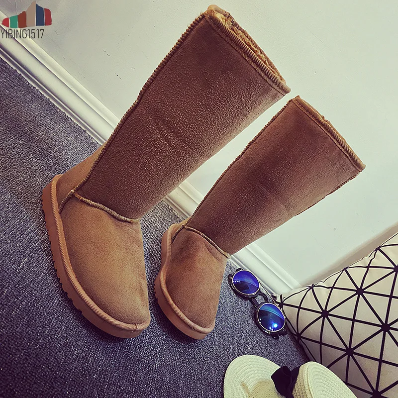 

Direct Exported European and American-Style Classic Snow Boots Women Plus High-top Snow Boots Warm Shoes Mid Calf Botas Mujer