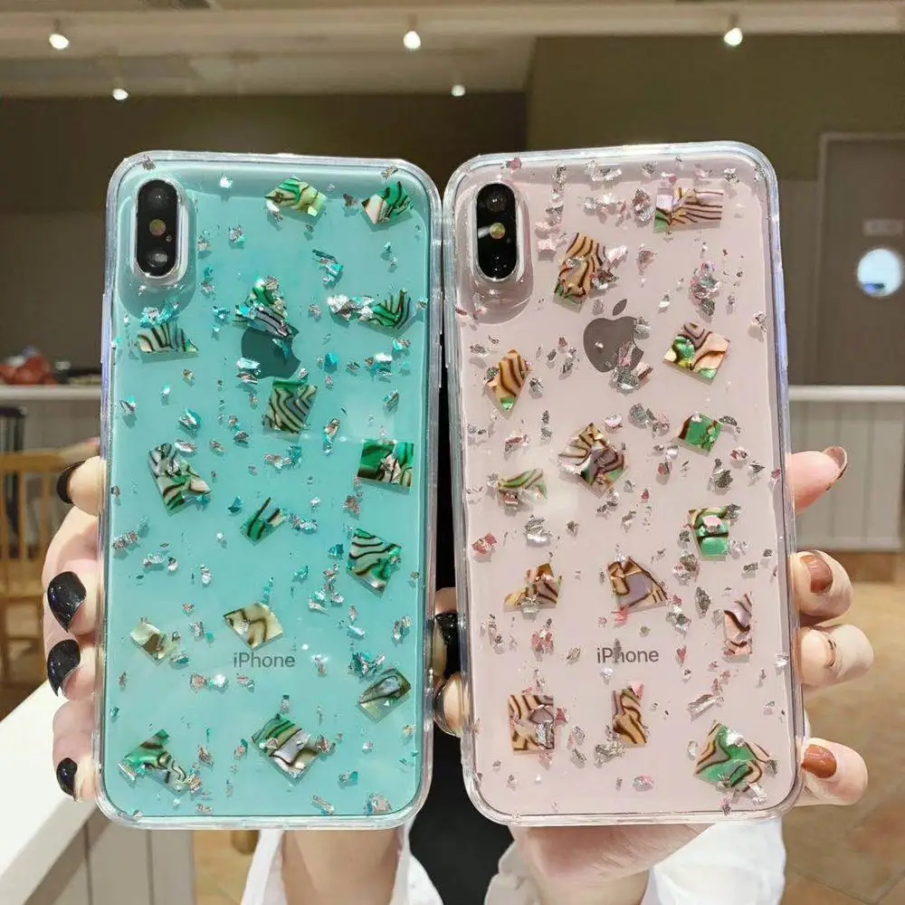 

Fashion Silver Foil Phone Case For iPhone 11 Pro MAX XR XS MAX X 7 8 Plus 6 6s Plus Case Color Sugar paper Back Cover Fundas