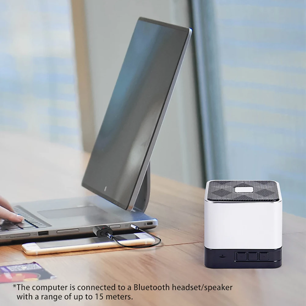 2 в 1 Bluetooth 5,0 передатчик приемник 3,5 мм Aux HiFi стерео аудио USB беспроводной мини-адаптер для динамиков автомобиля ПК