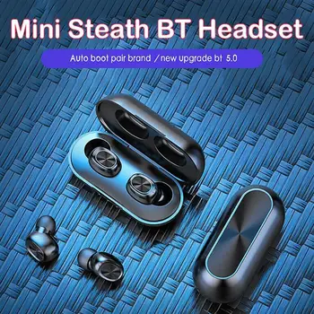 

B5 TWS BT5.0 Earphones Wireless Stereo Earbuds Touch Control with Charging Case Curve Design Conforming to Ergonomics