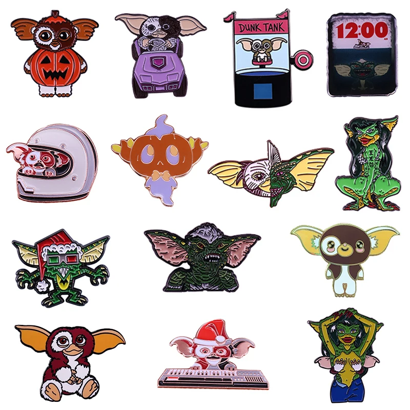 Классическая эмалированная брошь в виде мультяшного героя Gremlins Gizmo Mogwai Greta