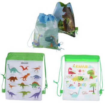 

Cartoon Dinosaur Drawstring Bags Kids Drawstring Backpack Baby Clothes Clothings Children Organizer Pouch Laundry Bag
