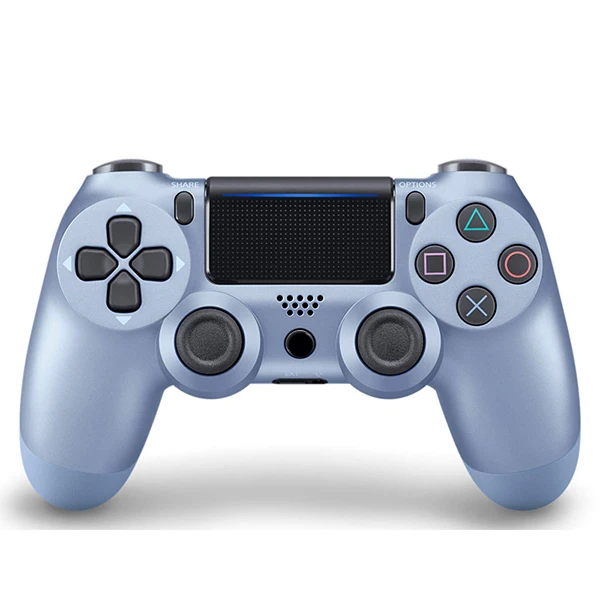 Titanium blue Bluetooth Wireless Gamepad For PS4 Controller For Playstation 4 Dualshock 4 Double Vibration Joystick Gamepad - Цвет: Titanium blue