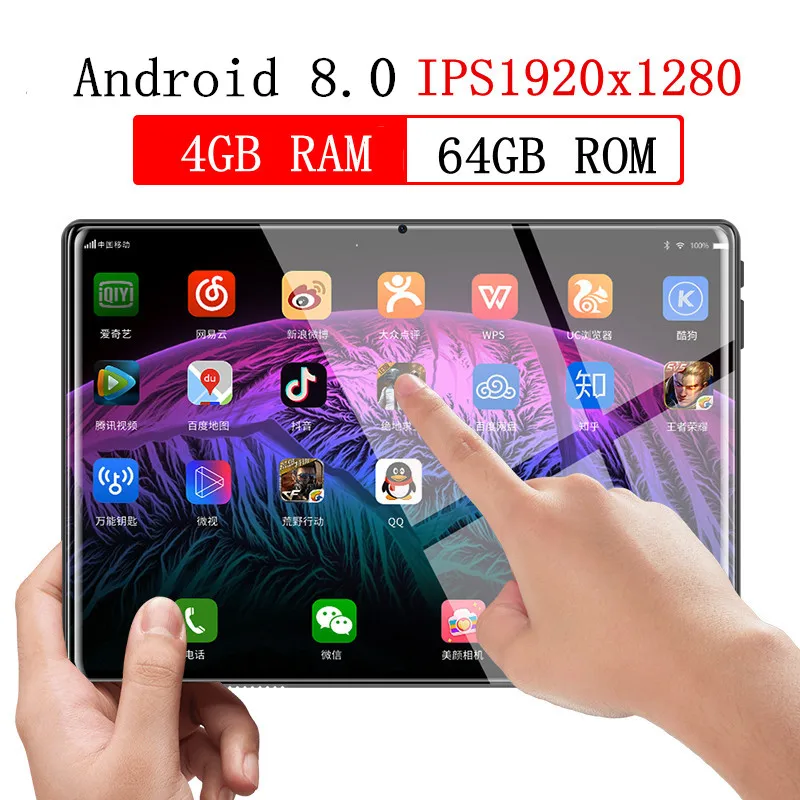 

2.5D screen 10.1 inch Tablets Android 9.0 Octa Core Tablet PC 6GB RAM 128GB ROM 8MP WIFI 3G 4G LTE Dual SIM card GPS FM Bluetooh