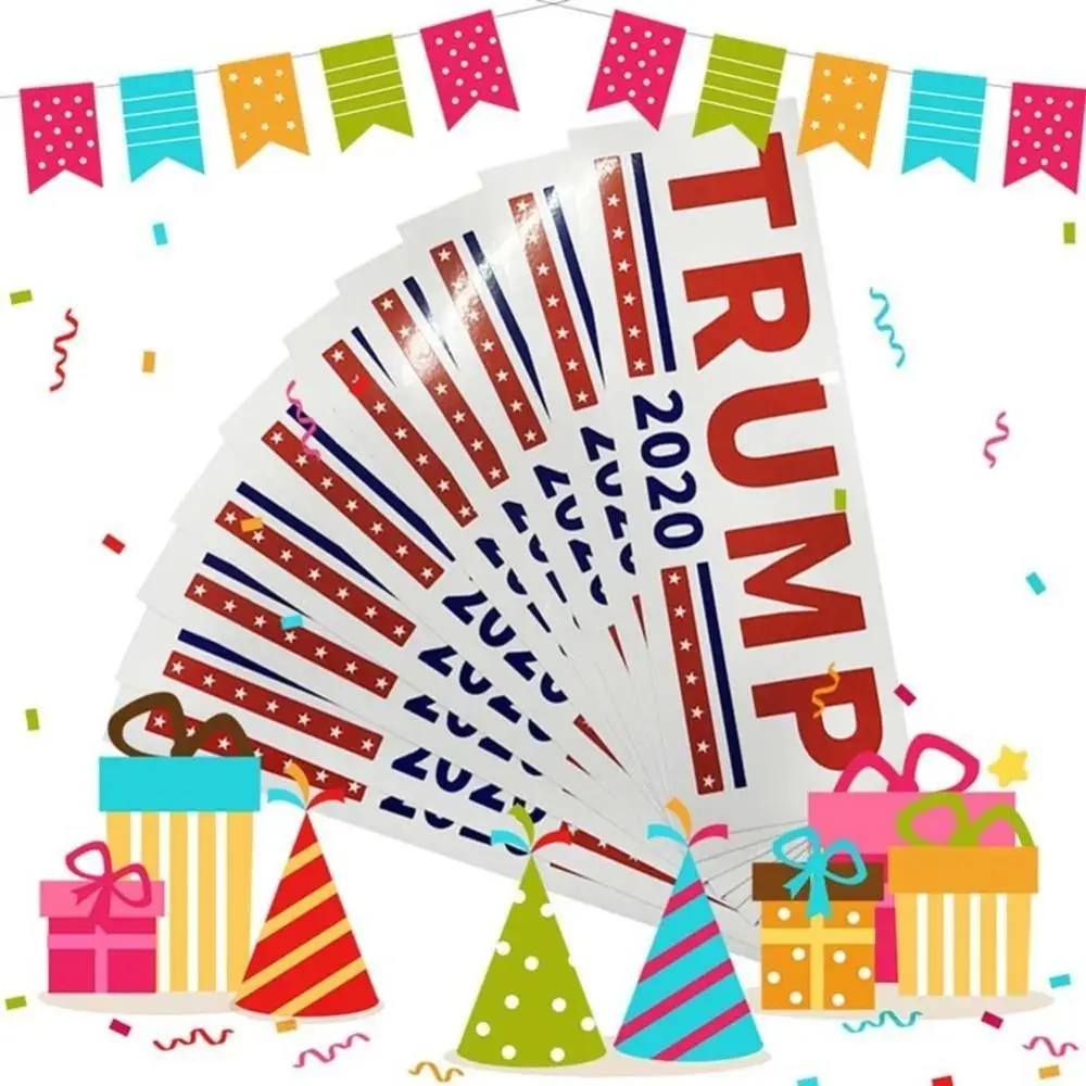 Новинка 10 шт. Дональд Трамп для президента 2020 наклейка на бампер кузова