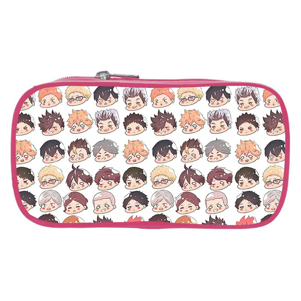 Haikyuu Large Pencil Case  School Big Capacity Pencil Pouch Bag for Kid Girl Boy Teens Cute Canvas Pencil Case College Office