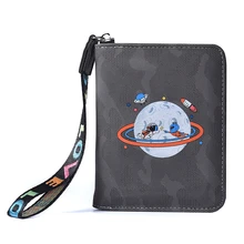 

Cartoon Printing Organ Card Bag Unisex PU Leather Wallet Casual Business Card RFID Anti-theft Lady Large Capacity Card Holder