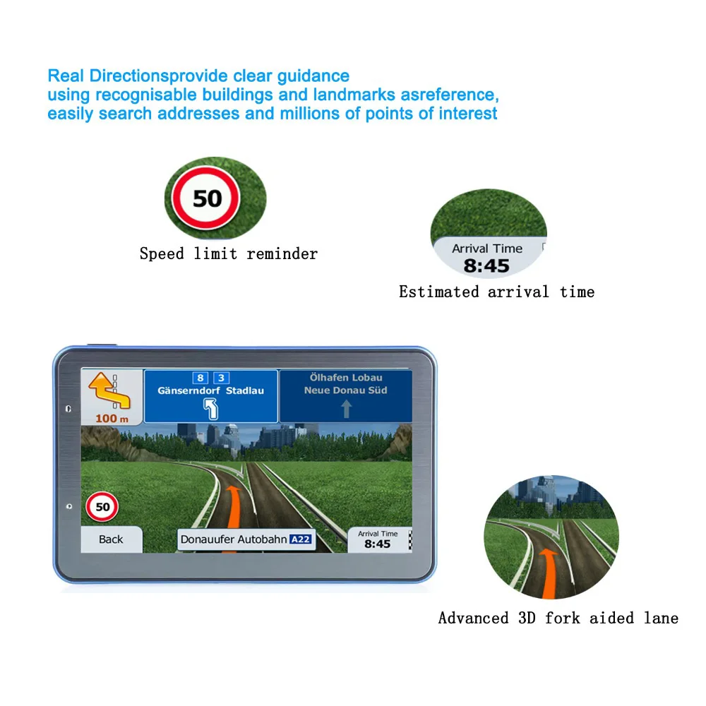 " gps-навигатор для машины навигация Bluetooth Navitel последняя Европа карта Sat nav грузовик gps навигаторы автомобильные 10 шт