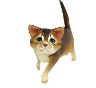 

Abyssinian cat 3D paper model parent-child DIY cartoon animal kindergarten handmade origami children