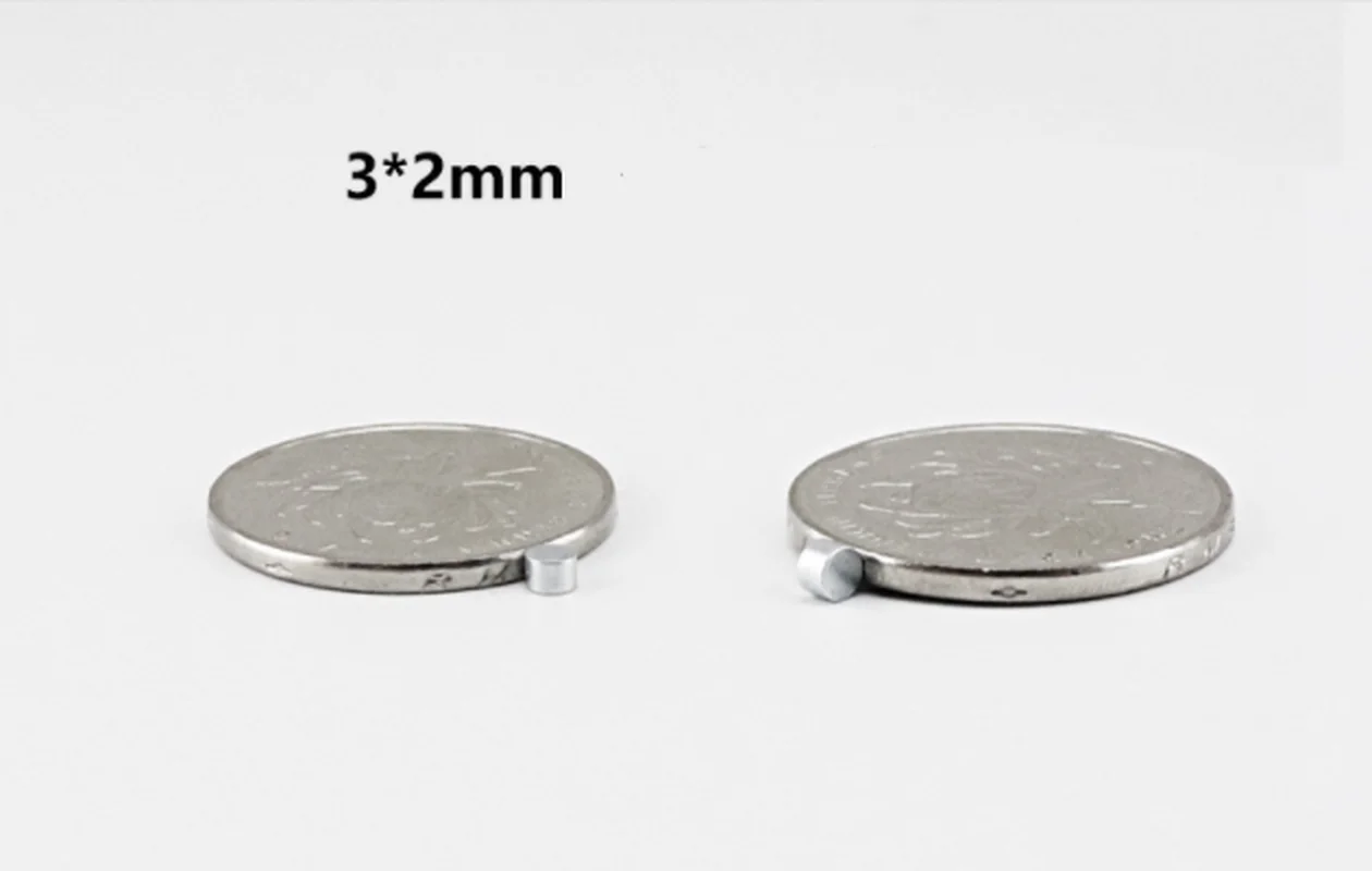 50 шт. 3 мм x 2 мм неодимовый магнит постоянный N35 NdFeB супер сильный Мощный маленький круглый магнитный диск 5 мм X 1 мм