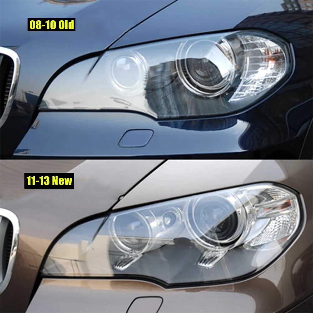 Car Headlight Lens For BMW X5 E70 2008 2009 2010 2011 2012 2013 Headlamp Cover Replacement Auto Shell