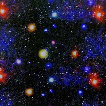 

Beautiful 100% Cotton Fabric Black bottom Universe Star Pattern Digital Print Sewing Material DIY Home Patchwork Dress Clothing