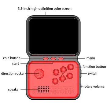 

Classic Retro 16-Bit Mini Portable Game Console Portable Game Console Handheld Player 3.5 Inch Screen Video Game Player