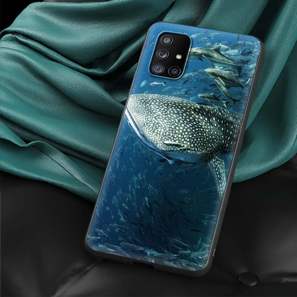 Ocean Whale Shark Swim Art Phone Case - TPU Silicone Cover