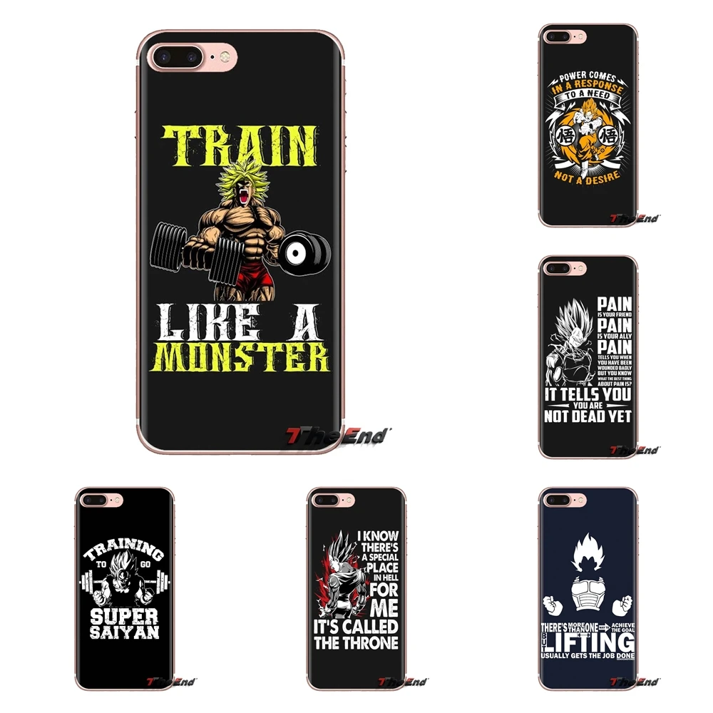 Phone Shell Covers For Samsung Galaxy S3 S4 S5 Mini S6 S7 Edge S8 S9 S10 Plus Note 3 4 5 8 9 Dragon Ball Z training to beat guko |