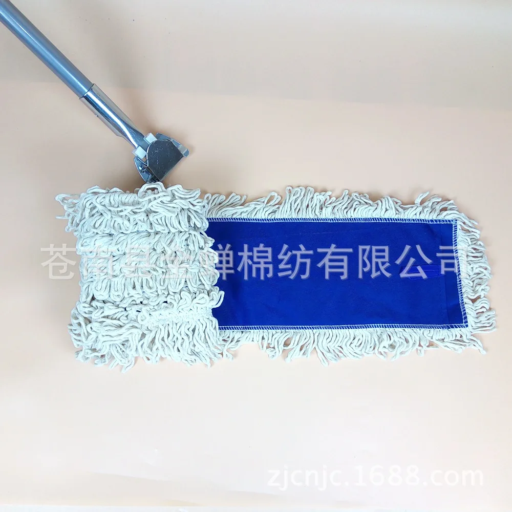Thick Canvas Large Size Plate Mop Long Mop Factory Company Cleaning Dust Mop Row Mop 6 90 120 Centimeter