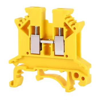 

CE 100pcs UK-2.5b Din Rail Wire Terminal Block Universal Connector Screw Connection Terminal Strip Blocks Wire Conductor UK2.5B