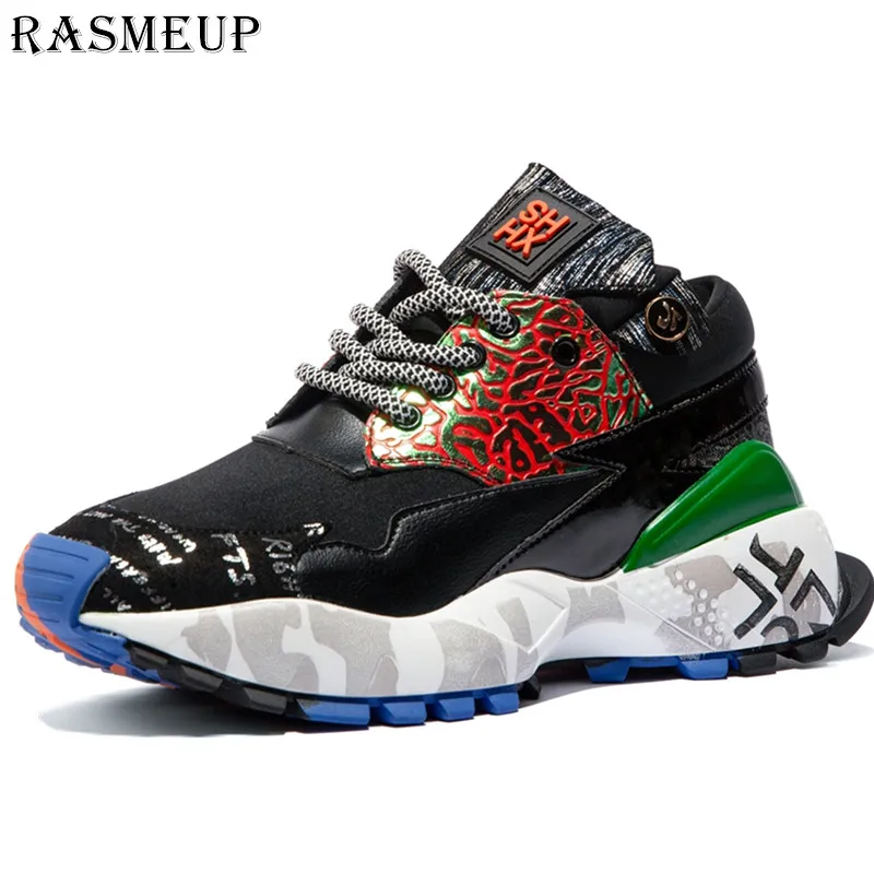 

RASMEUP 2019 New Style Mix Colours Sneakers Women's Chunky Sneakers Platform Sneakers Woman's Trainers Shoes Women Shoes