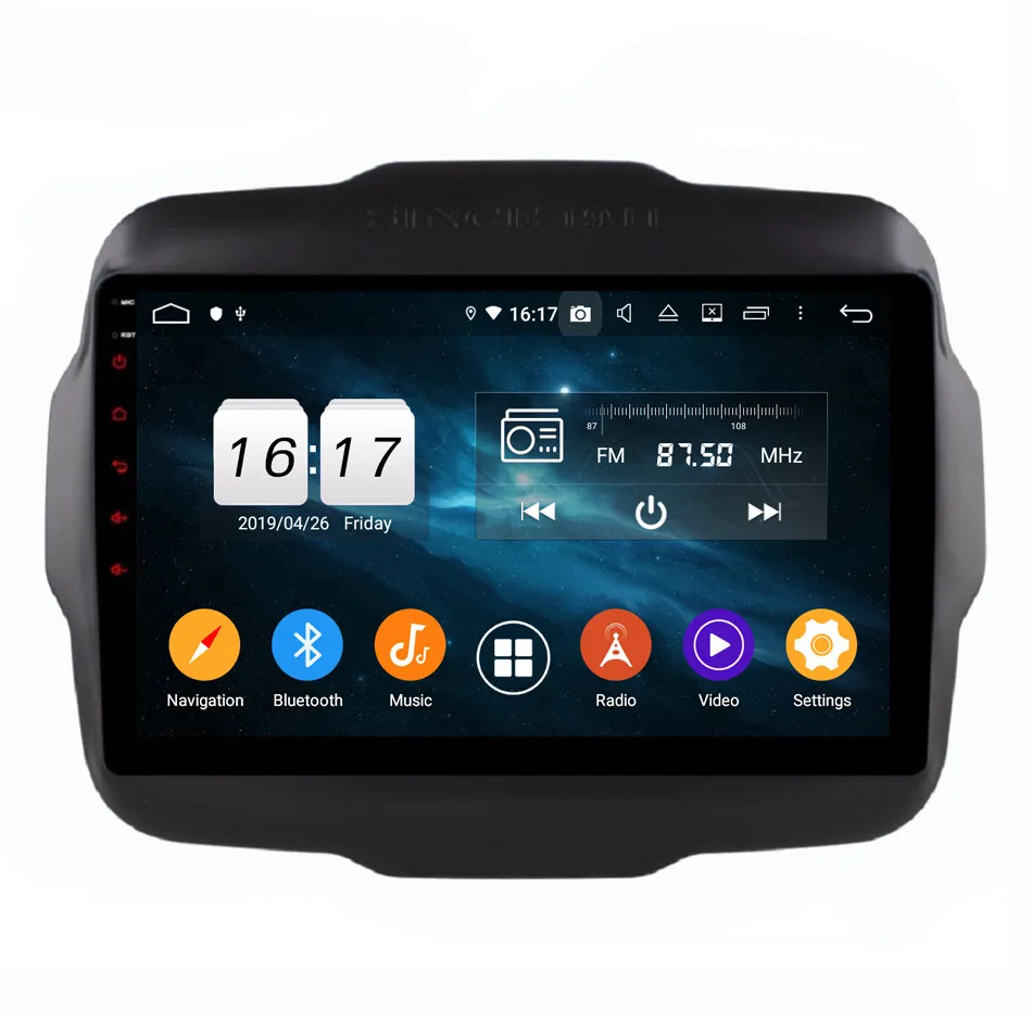 Cheap 9" IPS Octa Core 4G Android 9 DSP 4GB RAM 64GB ROM RDS BT Car DVD Multimedia Player Head Unit Radio For Jeep Renegade 2016-2018 0