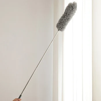 

Hot New Microfiber Fexible Head Duster with Extension Rod for Ceiling Fans Car Cleaning XH8Z