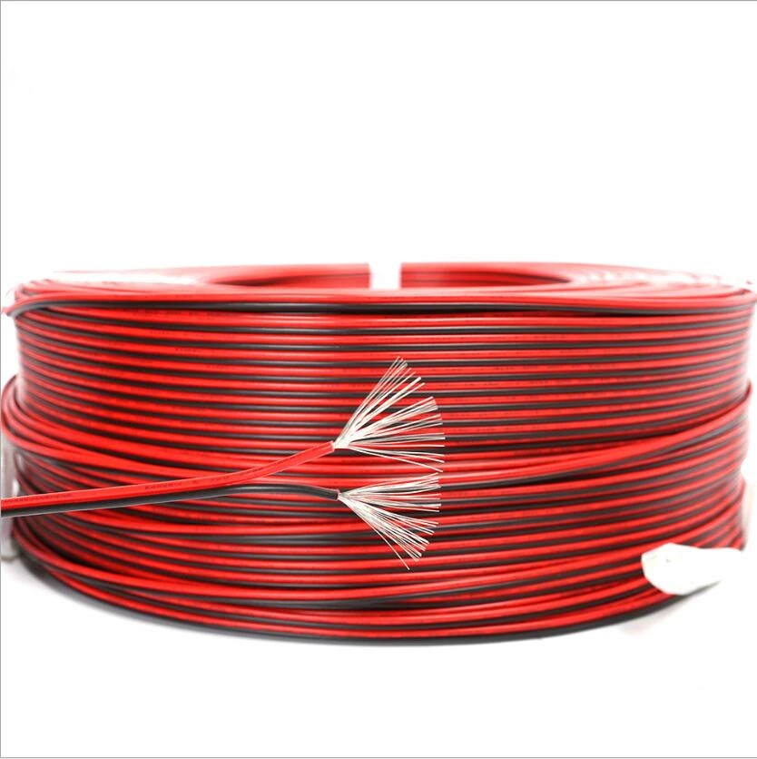 2 ядра провод 18/20/22/24/26AWG луженая медь красный/черный UL2468 кабель динамика