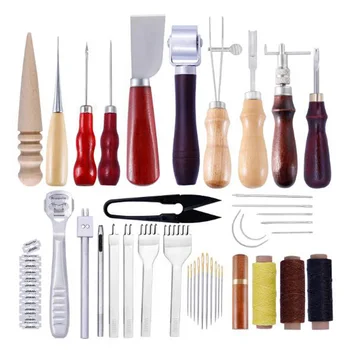 

Leather Craft Tools Kit Stitching Sewing Supplies Leather Working Gadget Parts