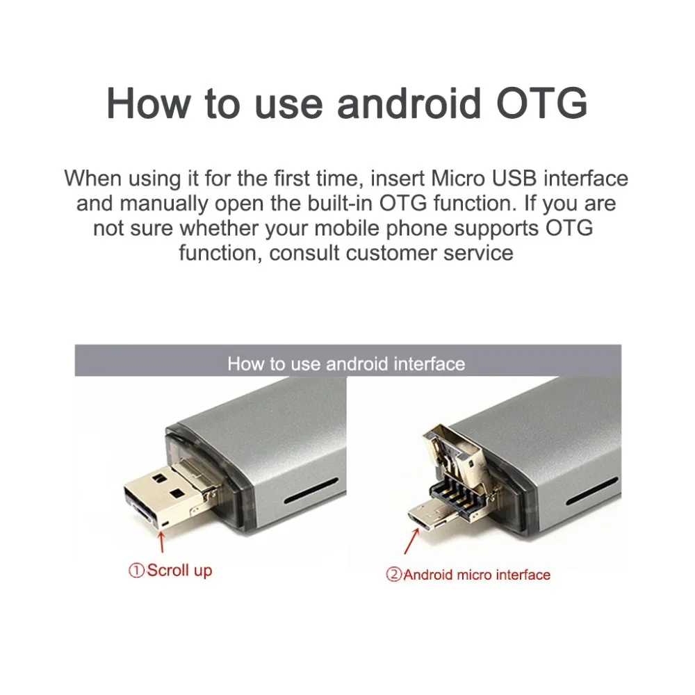 Все в одном USB считыватель карт памяти Адаптер для SD TF type-C Micro-USB тонкий и портативный дизайн Широкая совместимость