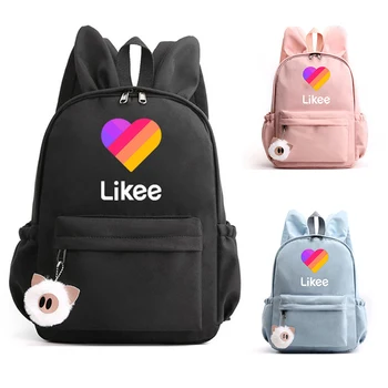 

2020 New LIKEE Video 1 App Laptop Backpack School Bags for Teenage Girls Russian Styles Zipper Bookbag Fashion Backpack