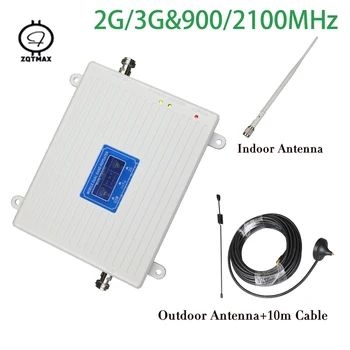 

Smart Dual Band 900 2100 Repeater UMTS Gsm 2g 3g WCDMA 2100mhz 900mhz Cell Mobile Phone Signal Booster Amplifier with Antenna
