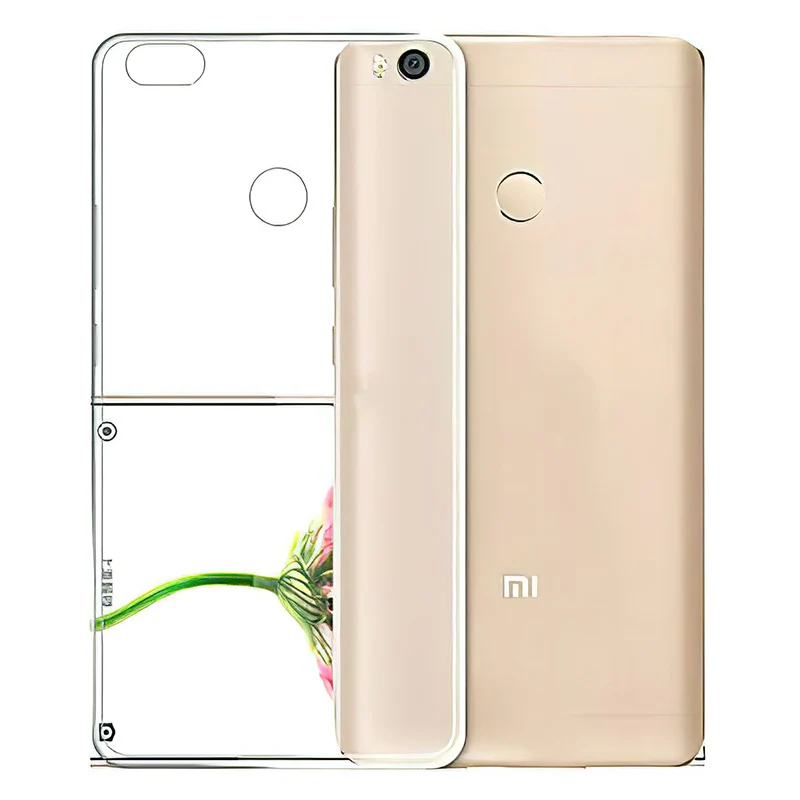 Силиконовый мягкий прозрачный ТПУ Для Xiaomi Mi Max/Max Pro/Max 2 Max2 MaxPro MiMax2 чехол для