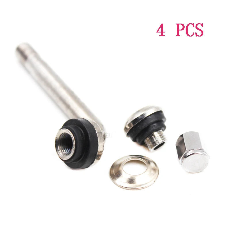 

YAOPEI 4 PCS High Quality 2.5 Chrome Tire Valve Stems 90 degree angled size XL,Universal Various Models