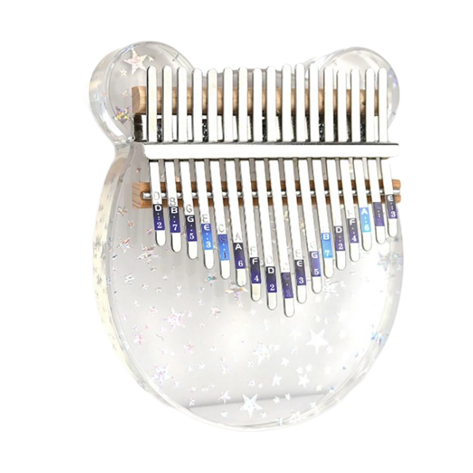 Акриловое пианино Kalimba с 17 клавишами клавиатура Mbira для большого пальца
