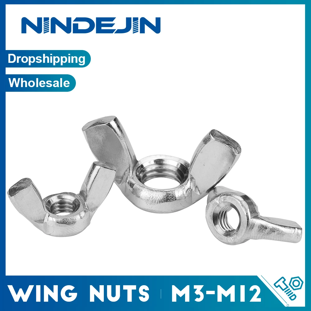 M4 M8 M10 M12 Wing Nuts Butterfly Nuts Fastener Parts Zinc Plated Carbon Steel 