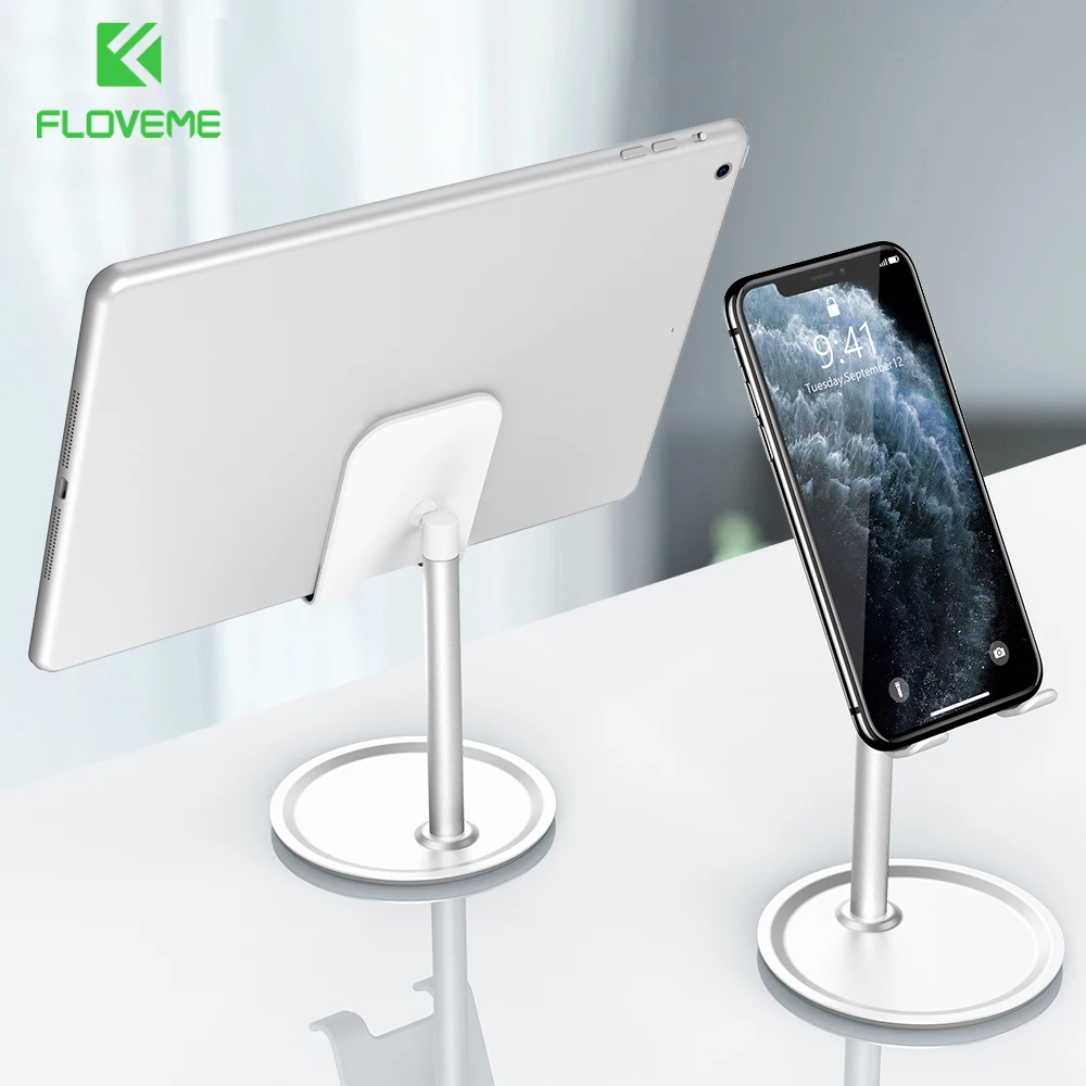FLOVEME Aluminium legierung Schreibtisch Tablet Telefon Halter Für iPhone 11 7 8 iPad Einstellbare