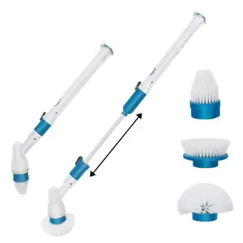

Electric Spin Scrubber Turbo Scrub Cleaning Brush Cordless Chargeable Bathroom Cleaner with Extension Handle Adaptive Brush Tub