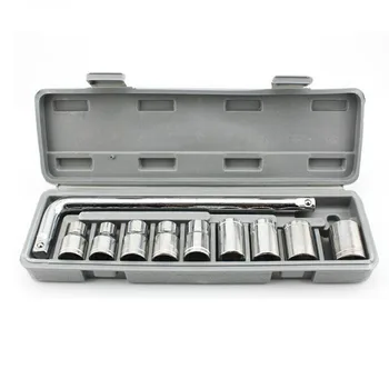 

10 Pcs 1/2 Socket Wrench Spanner Set Automobile Repair Tool Box Precision Sleeve Wrench