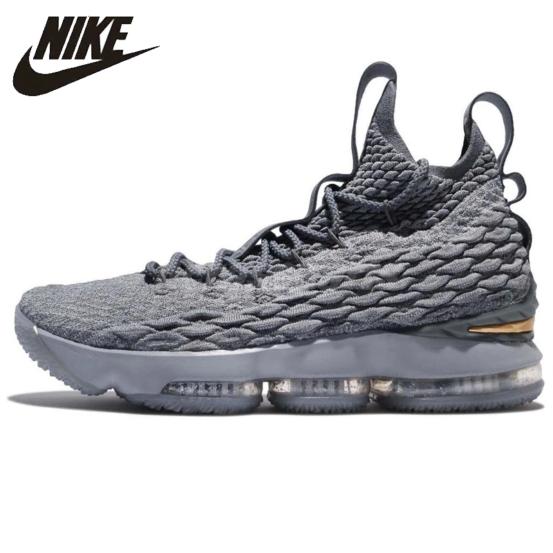 Nike футболка с надписью LEBRON XV EP Для мужчин Аутентичные баскетбольные кроссовки Новое поступление удобные уличные шок впитывающие кроссовки# AQ2364-100