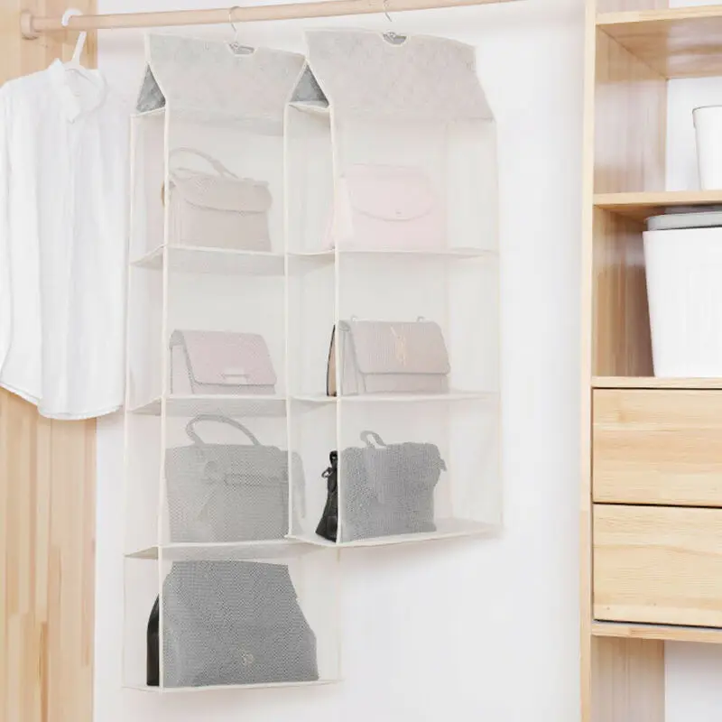 2-4 кармана висячая сумка органайзер для гардероба сумка для хранения двери стены многоразовая сумка