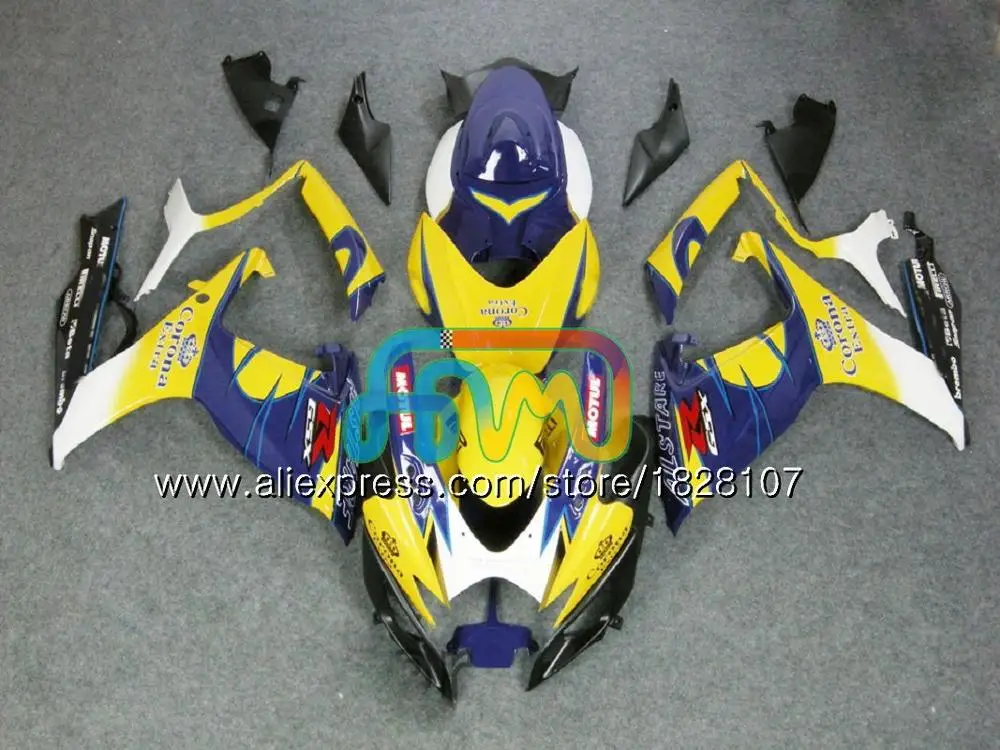No. 22 Лидер продаж перламутровый синий+ майка K6 для SUZUKI GSXR 750 600 600CC 750CC GSX-R750 95BS. 1 GSXR750 GSXR-600 K6 GSXR600 06 07 2006 2007 обтекатели - Цвет: No. 22