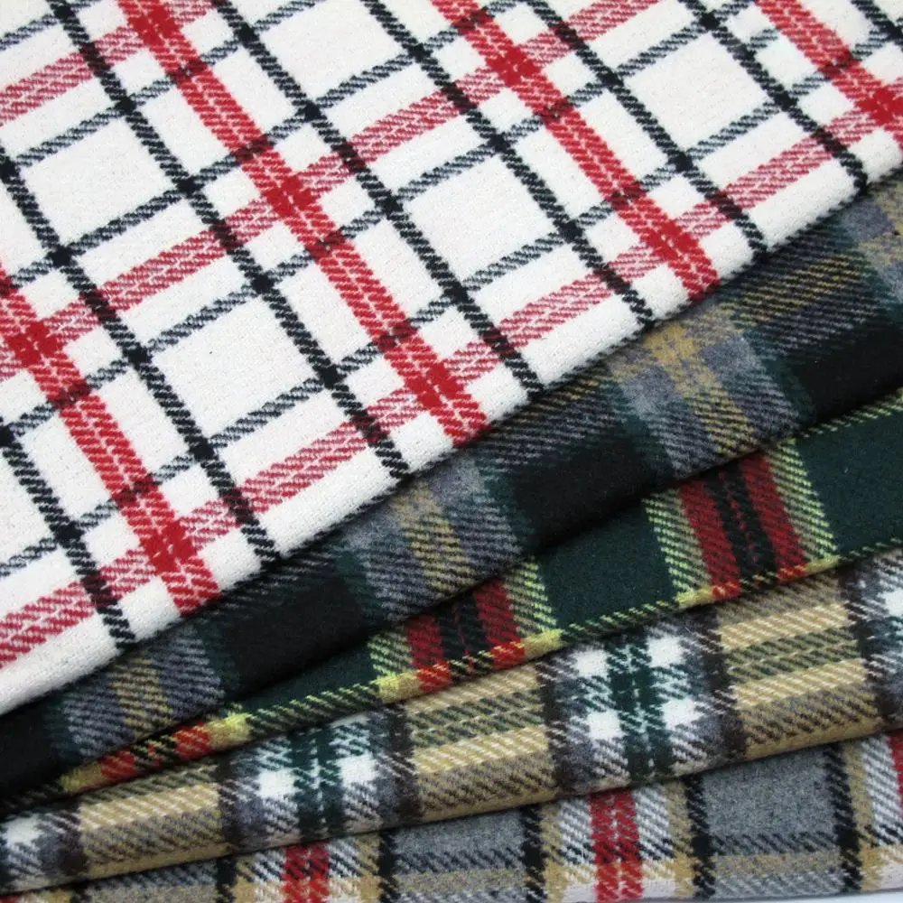 Шерстяная линия ткани осенний костюм мода высокое качество шерстяной решетки