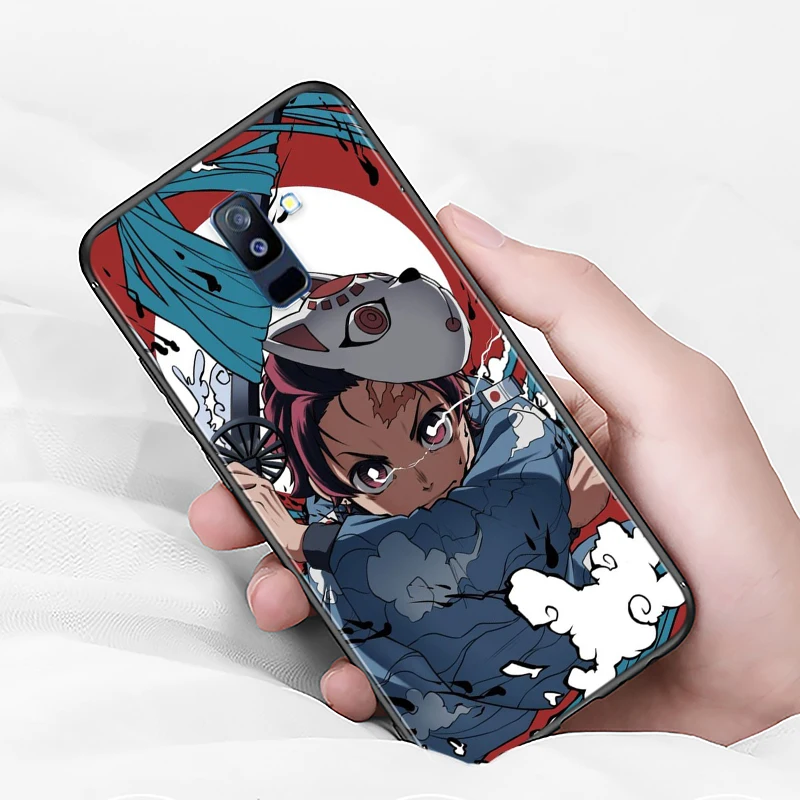thumbnail image 1 of Funda de teléfono suave de Anime Demon Slayer para Samsung Galaxy A8, A9, A7, A750, A6, A5, A3, A6S, A8S, Star Plus, 2016, 2017, 2018, 1 of 5