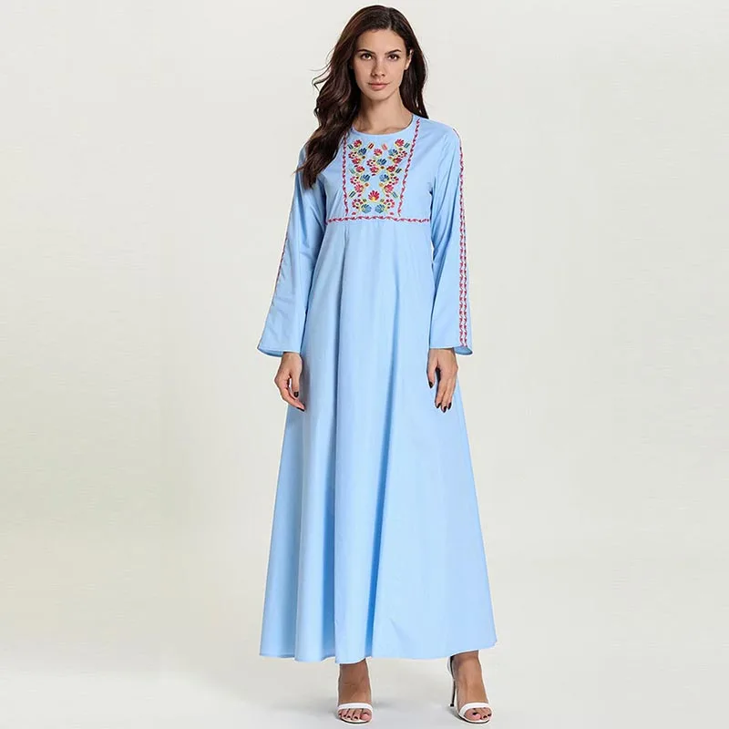 CPS1410 Middle East A-line Arabic Long Evening Dress Pattern Muslim Evening Gown Long Sleeves Draped Dubai Robe de Soiree Abendkleider - Цвет: CPS1410
