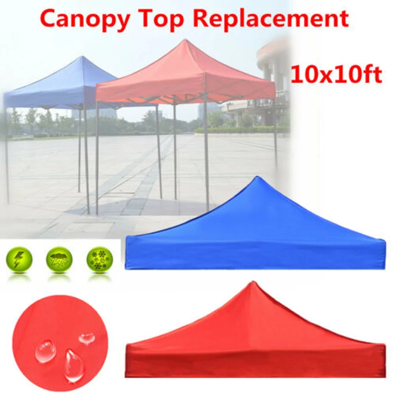 Rainproof Cloth 3X3M/2X2M Canopy Top Cover Replacement Four-Corner Tent Cloth Foldable Patio Pavilion Replace Gazebo Canopy Top Cover