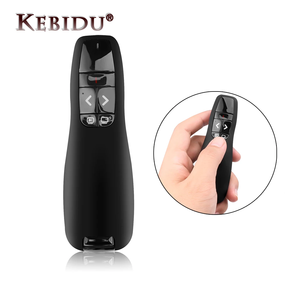 

New R400 2.4Ghz USB Wireless Presenter Red Laser Pointer PPT Remote Control for Powerpoint Presentation