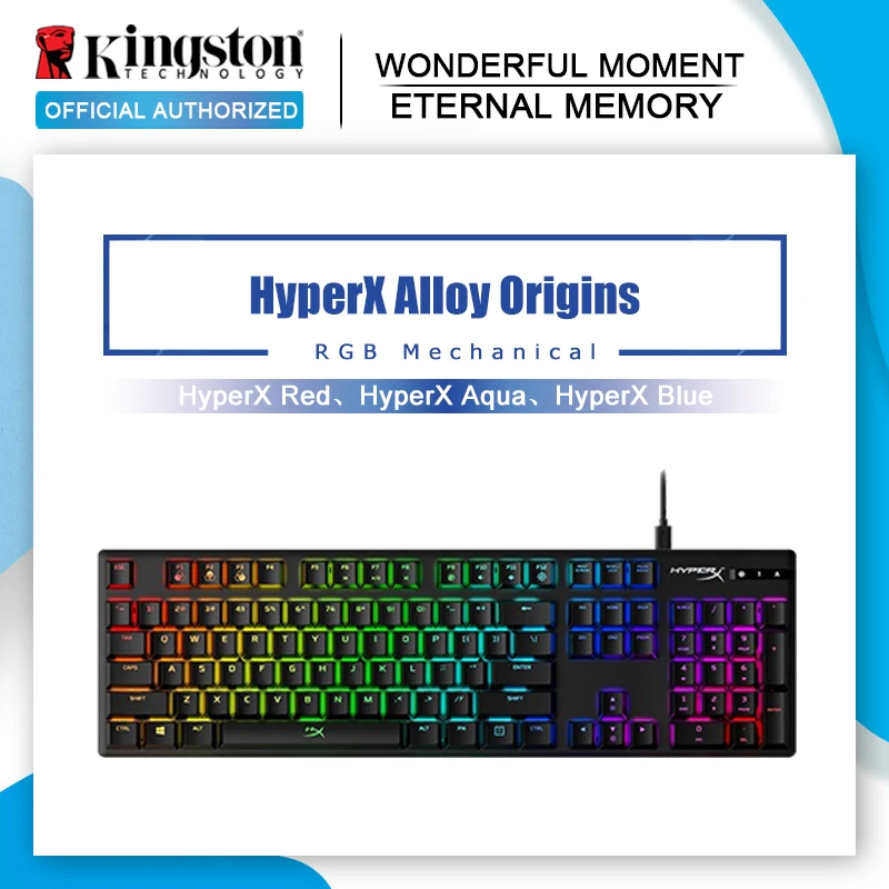 Email Afscheid theater Kingston HyperX Alloy Origins Mechanical Keyboard Aqua Switch Red Switch  Blue axis RGB Backlighting Gaming keyboard For Desktop|Keyboards| -  AliExpress